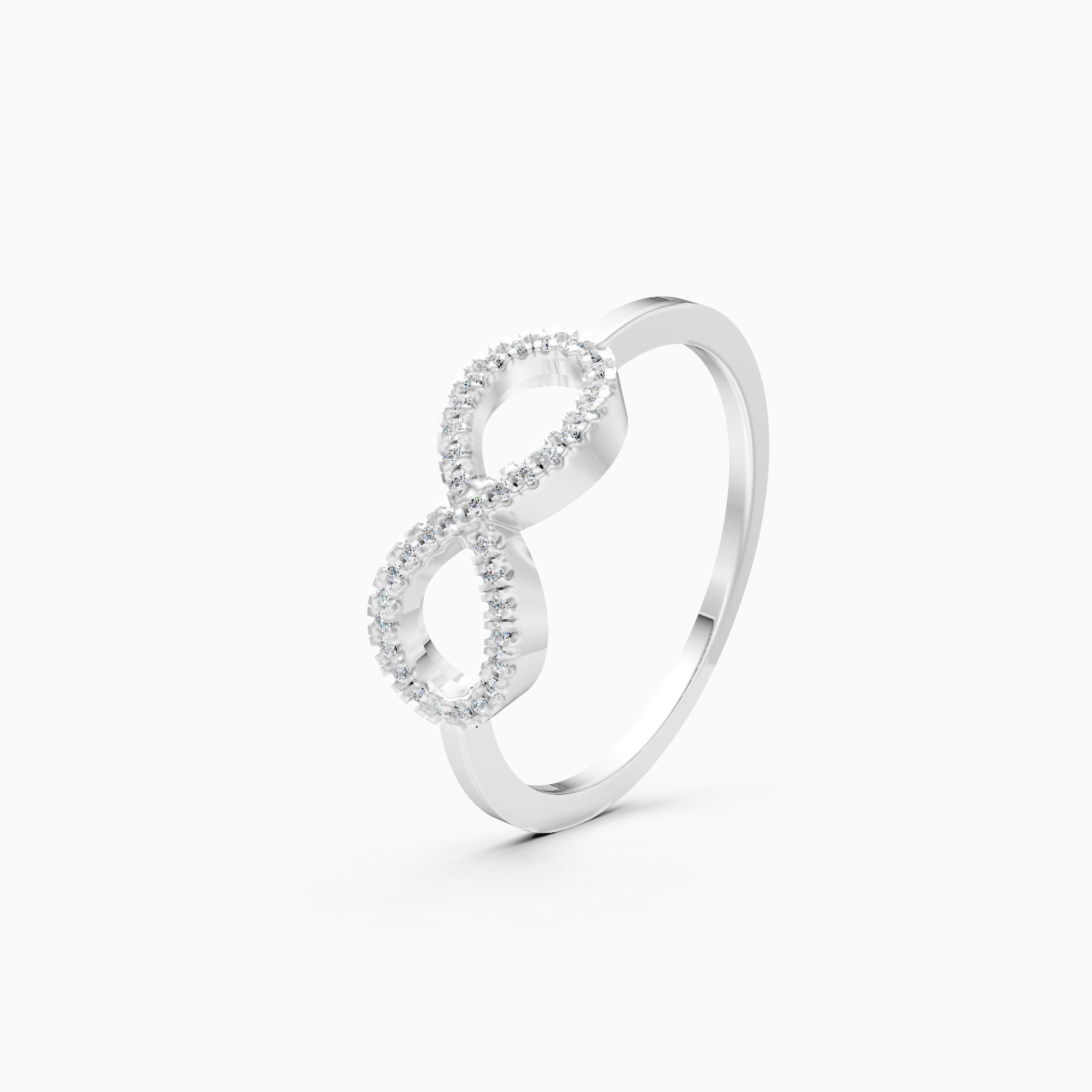 Forever Shine Infinity Shape Lab Diamond Ring